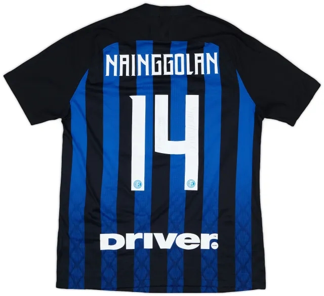 Nike 2018-19 Inter Milan Signed Authentic Home Shirt Nainggolan #14 - 9/10 - (L)