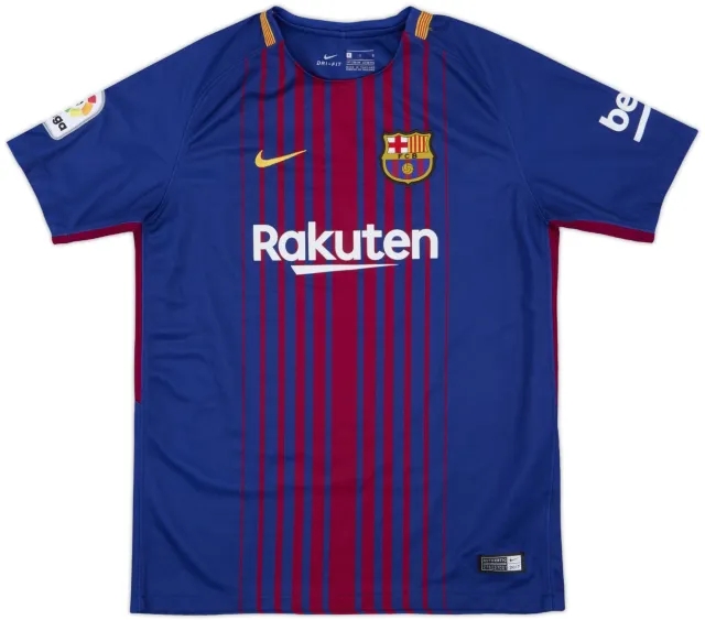 Nike 2017-18 Barcelona Home Shirt Suarez #9 - 8/10 - (XL)