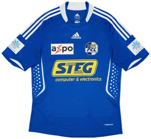 adidas 2008-09 FC Luzern Player Issue Home Shirt - 5/10 - (M)