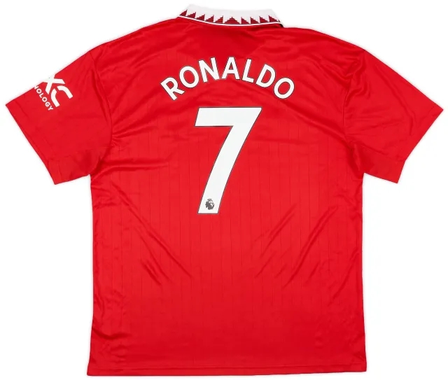 adidas 2022-23 Manchester United Home Shirt Ronaldo #7 - 8/10 - (XXL)