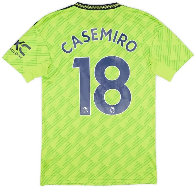 adidas 2022-23 Manchester United Third Shirt Casemiro #18 - 9/10 - (XS)
