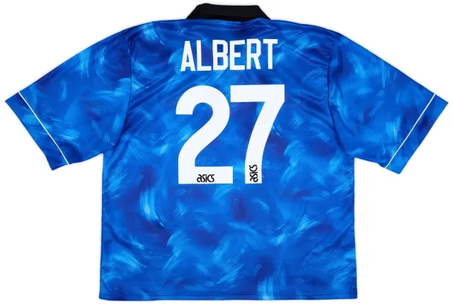 Asics 1993-95 Newcastle Away Shirt Albert #27 - 8/10 - (XXL)