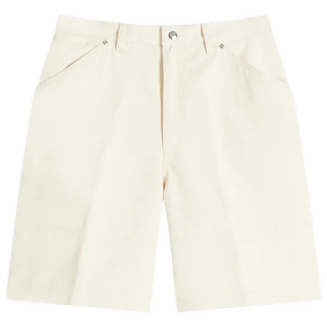 Moncler Men's Cotton Gaberdine Shorts White