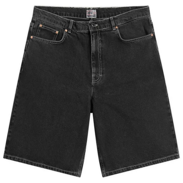 Stan Ray Men's Wide 5 Denim Shorts Washed Black
