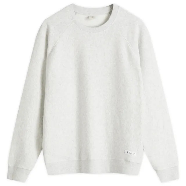 Sporty & Rich Women's SR Runner Soft Crew Sweatshirt Heather Grey