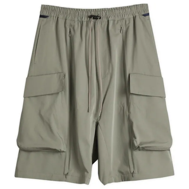 Poliquant Men's Deformed Cargo Pocket Jungle Trousers Sand Grey