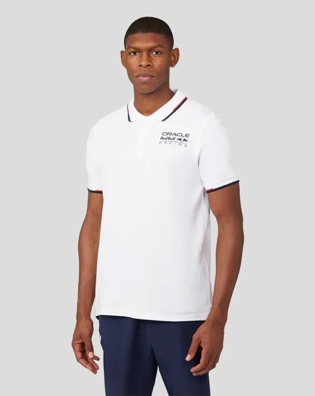Castore Oracle Red Bull Racing Unisex Core Polo - White