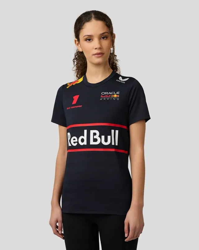 Castore Oracle Red Bull Racing Womens Teamline Max Verstappen Set Up T-shirt - Night Sky