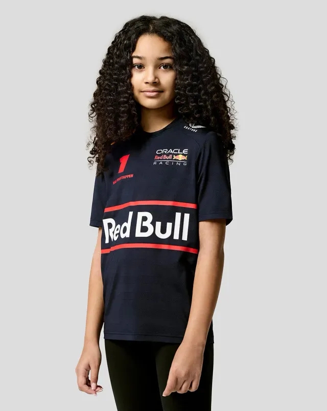 Castore Oracle Red Bull Racing Junior Teamline Max Verstappen T-shirt - Night Sky