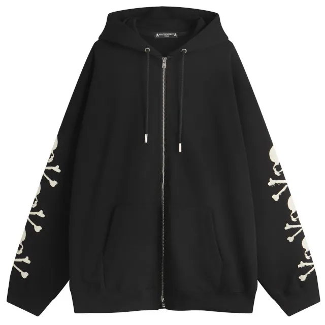 MASTERMIND WORLD Men's Patch Zip-Up Hoodie Black