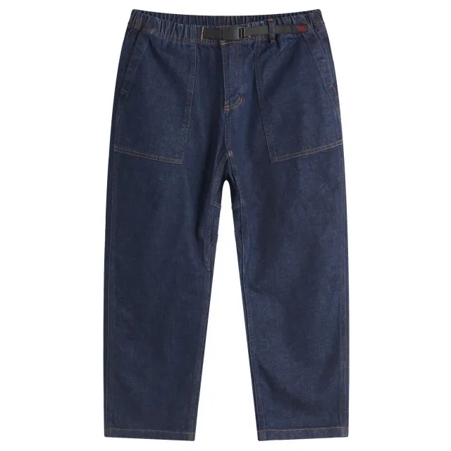 Gramicci Women's Stretch Denim Loose Tapered Pants One Wash