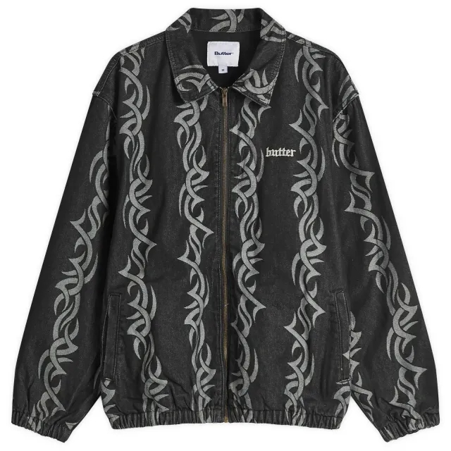 Butter Goods Men's Tribal Denim Jacket Black