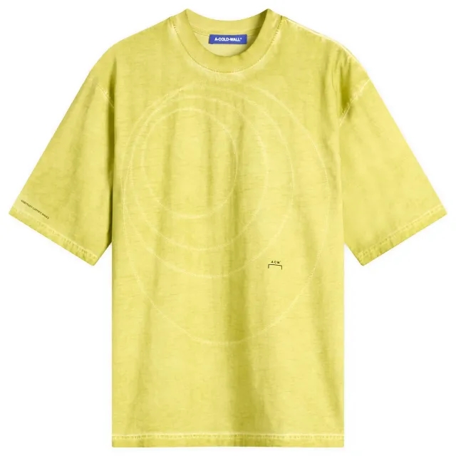 A-COLD-WALL* Men's Frequency T-Shirt Yellow Citronelle