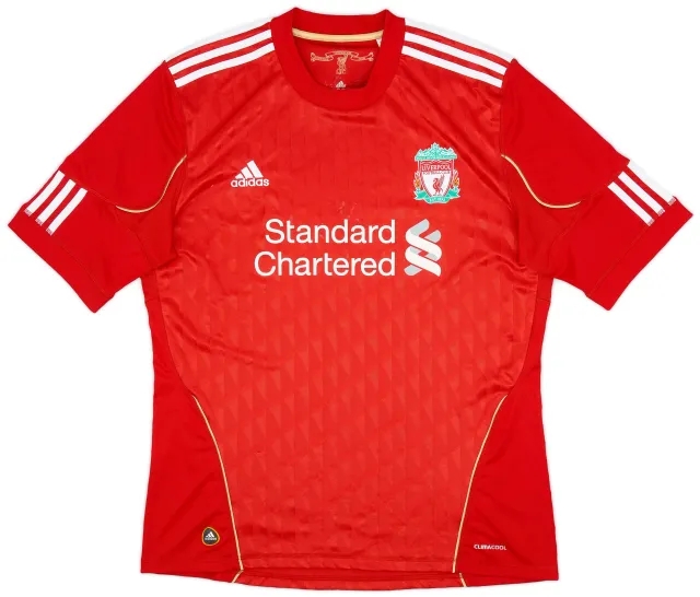 adidas 2010-12 Liverpool Home Shirt Gerrard #8 - 5/10 - (L)