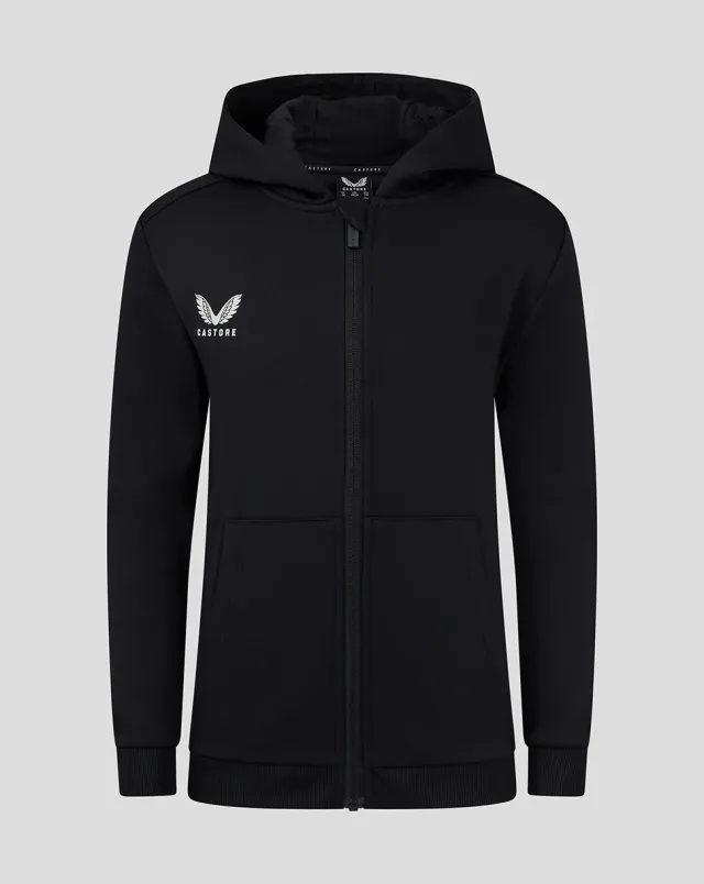 Castore Junior Full Zip Brushback Hoodie - Peacoat