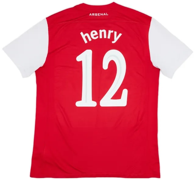 Nike 2011-12 Arsenal Home Shirt Henry #12 - 5/10 - (L)
