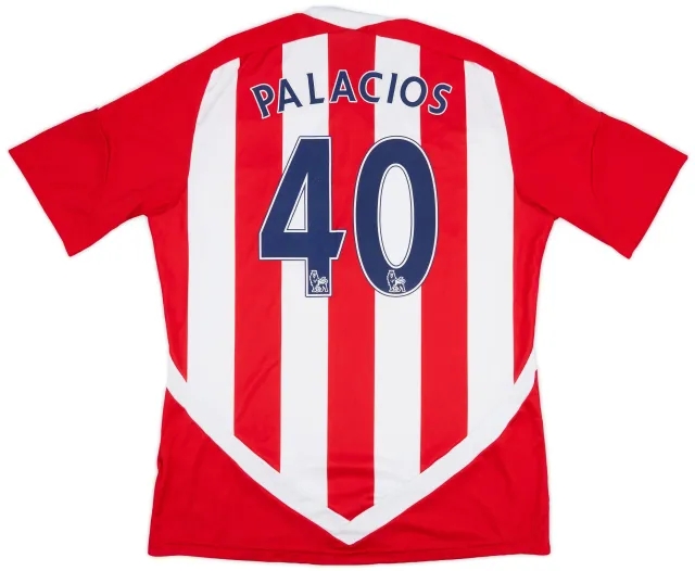 adidas 2011-12 Stoke City Home Shirt Palacios #40 - 8/10 - (L)