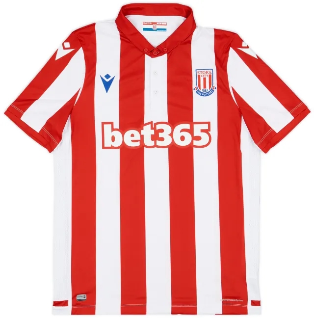 Macron 2019-20 Stoke City Home Shirt - 8/10 - (L)