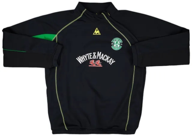 2008-09 Hibernian Le Coq Sportif 1/4 Zip Drill Top - 9/10 - (XL)