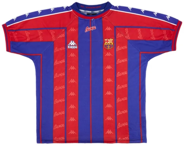 Kappa 1997-98 Barcelona Home Shirt - 5/10 - (L)