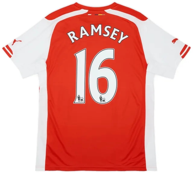 Puma 2014-15 Arsenal Home Shirt Ramsey #16 - 9/10 - (S)