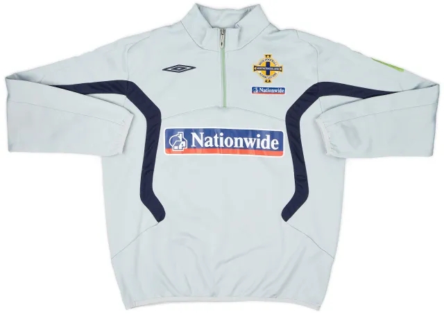 2008-09 Northern Ireland Umbro 1/4 Zip Training Top - 8/10 - (L)