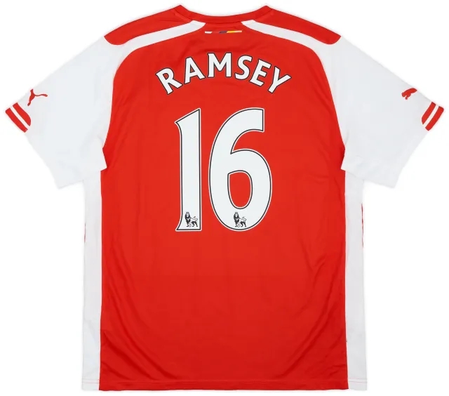 Puma 2014-15 Arsenal Home Shirt Ramsey #16 - 9/10 - (L)