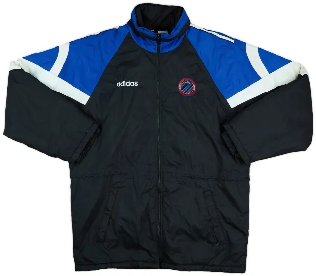 1998-99 Club Brugge adidas Hooded Rain Jacket - 8/10 - (M)
