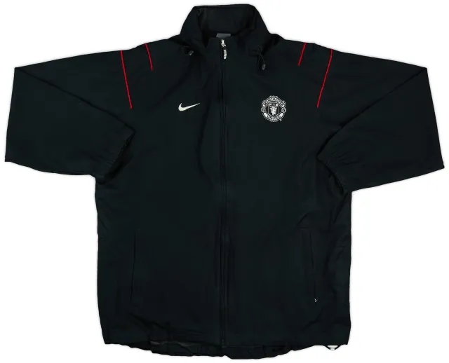 2003-04 Manchester United Nike Hooded Rain Jacket - 8/10 - (L)
