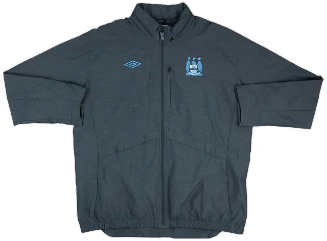 2012-13 Manchester City Umbro Hooded Rain Jacket - 8/10 - (XXL)