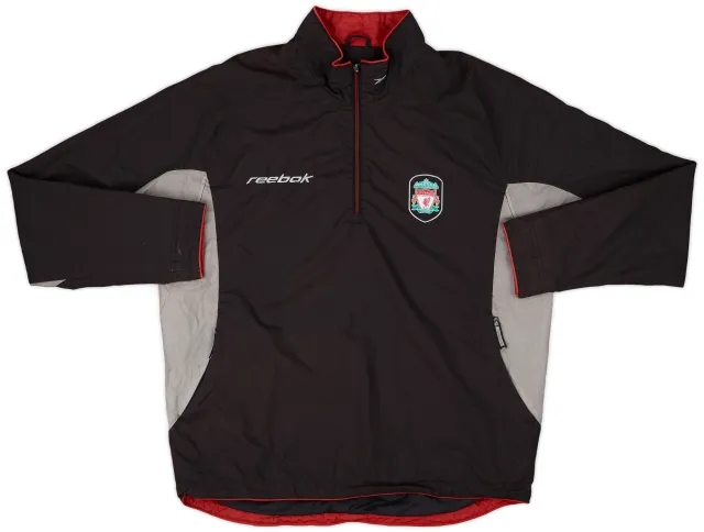 2002-03 Liverpool Reebok 1/4 Zip Training Top - 5/10 - (S)