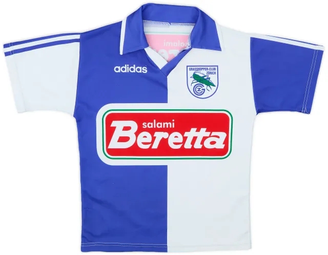 adidas 1995-96 Grasshoppers Home Shirt - 9/10 - (M.Boys)