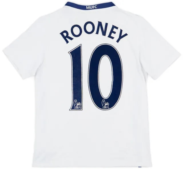 Nike 2008-10 Manchester United Away Shirt Rooney #10 - 5/10 - (L.Boys)