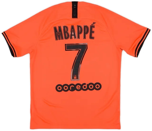 Nike 2019-20 Paris Saint-Germain Away Shirt Mbappe #7 - 7/10 - (M)