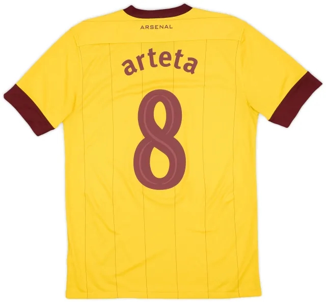 Nike 2010-13 Arsenal Away Shirt Arteta #8 - 8/10 - (S)