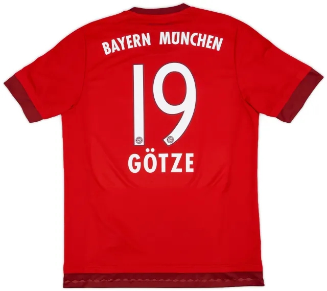 adidas 2015-16 Bayern Munich Home Shirt Gotze #19 - 8/10 - (L)