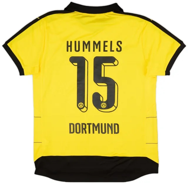 Puma 2015-16 Borussia Dortmund Home Shirt Hummels #15 - 7/10 - (L)
