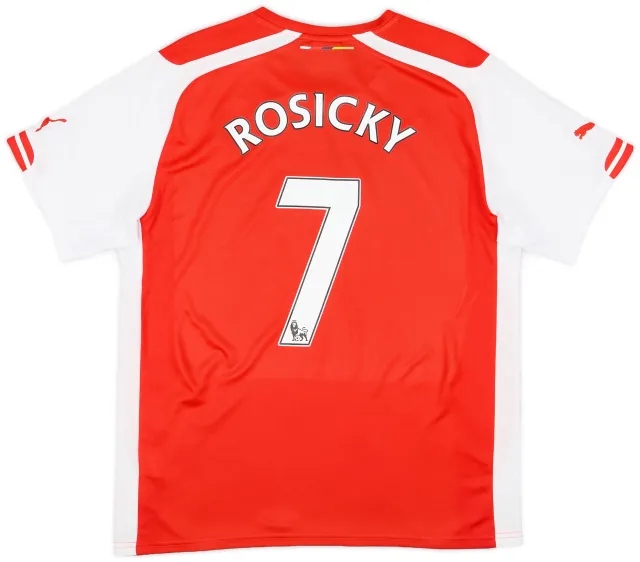 Puma 2014-15 Arsenal Home Shirt Rosicky #7 - 8/10 - (L)
