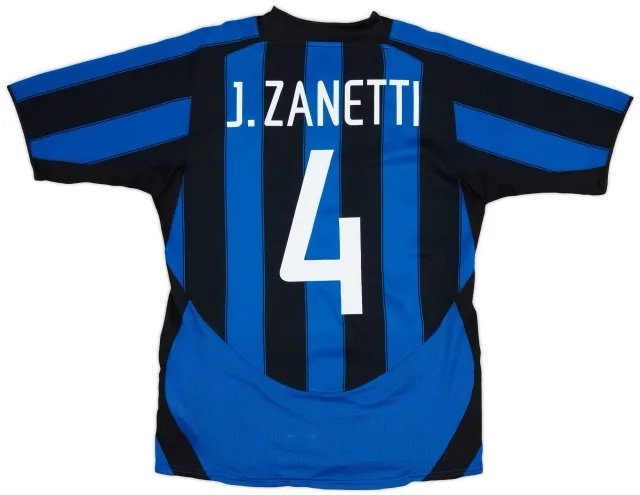 Nike 2003-04 Inter Milan Home Shirt J.Zanetti #4 - 7/10 - (S)