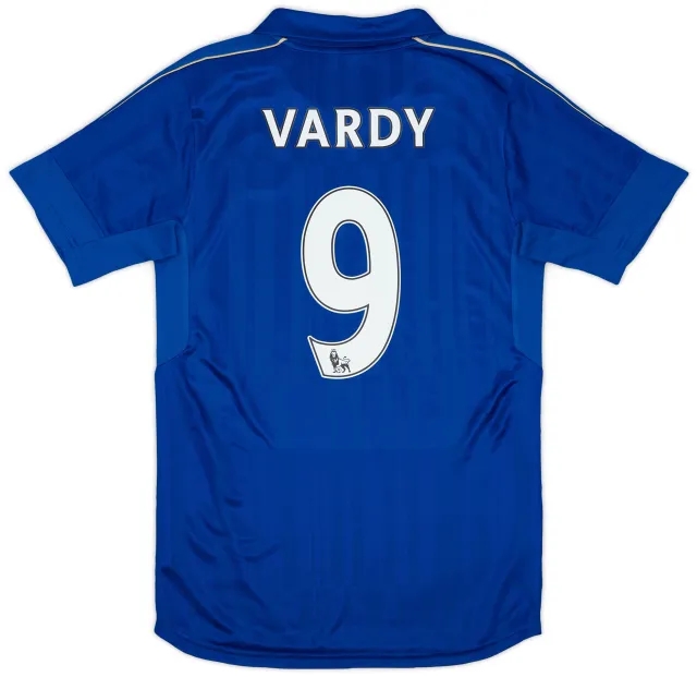 Puma 2016-17 Leicester Home Shirt Vardy #9 - 8/10 - (S)