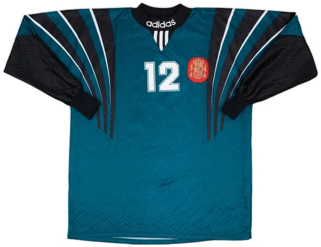 adidas 1995-96 Spain Match Issue GK Shirt #12
