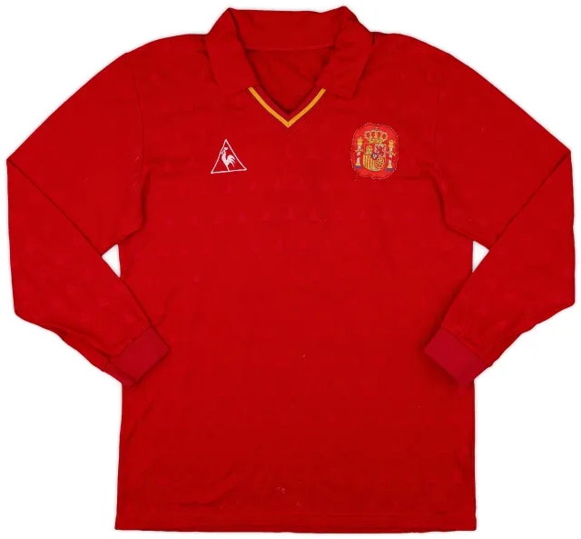 LeCoqSportif 1991 Spain Match Worn Home L/S Shirt #14
