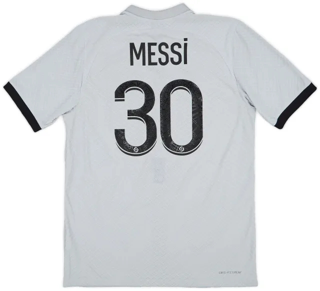 Nike 2022-23 Paris Saint-Germain Authentic Away Shirt Messi #30 - 10/10 - (M)