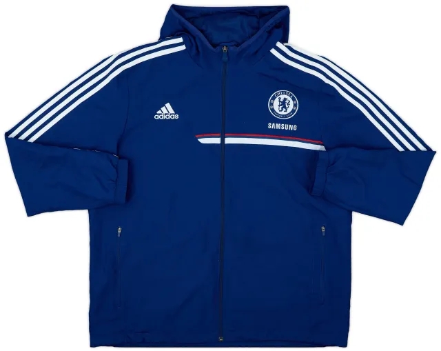 2013-14 Chelsea adidas Hooded Rain Jacket - 10/10 - (XXL)