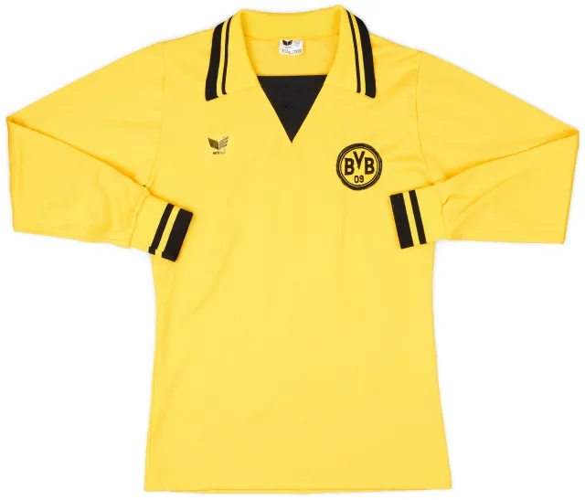 1979-80 Borussia Dortmund Home L/S Shirt - 9/10 - (S)