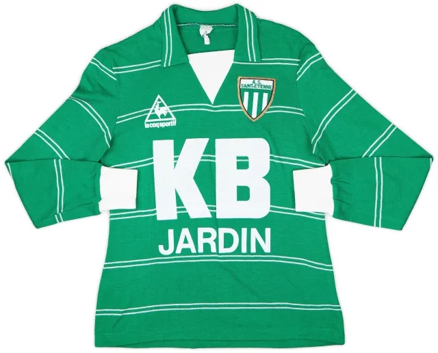 LeCoqSportif 1981-83 Saint Etienne Home L/S Shirt - 10/10 - (M)