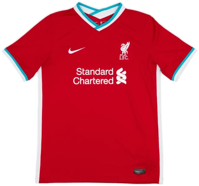Nike 2020-21 Liverpool Home Shirt - 8/10 - (XL.Boys)