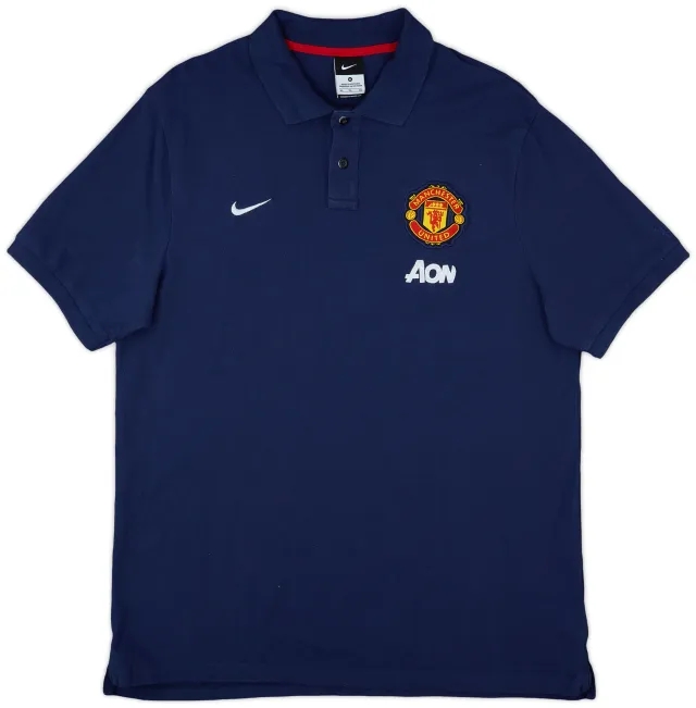 2013-14 Manchester United Nike Polo Shirt - 9/10 - (XL)
