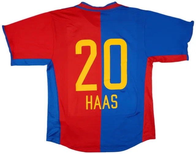 Nike 2002-04 FC Basel Home Shirt Haas #20 - 5/10 - (L)