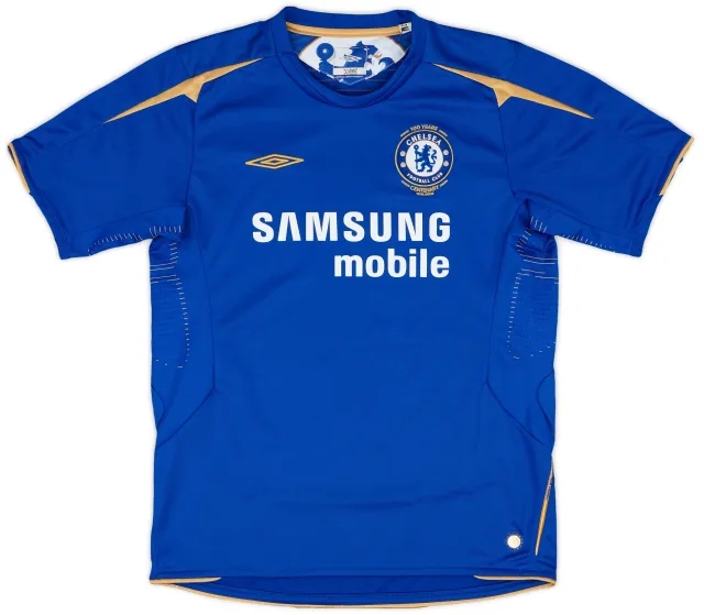 Umbro 2005-06 Chelsea Centenary Home Shirt - 8/10 - (L.Boys)